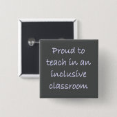 Blackboard Vierkante Button 5,1 Cm (Voorkant /achterkant)
