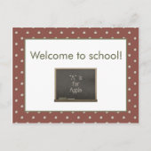 Blackboard Welkom bij School Briefkaart (Voorkant)