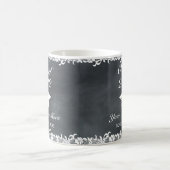 Blackboard & White Lace Afstuderen Coffee Mok (Center)