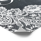 Blackboard White Lace Afstuderen Photo Prop Lijst Poster (Hoek)