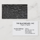 Blackboard Wiskunde Science Collegedocent Visitekaartje (Voorkant / Achterkant)