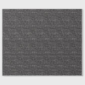 Blackboard Wiskunde-vergelijkingen Cadeaupapier (Vlak)