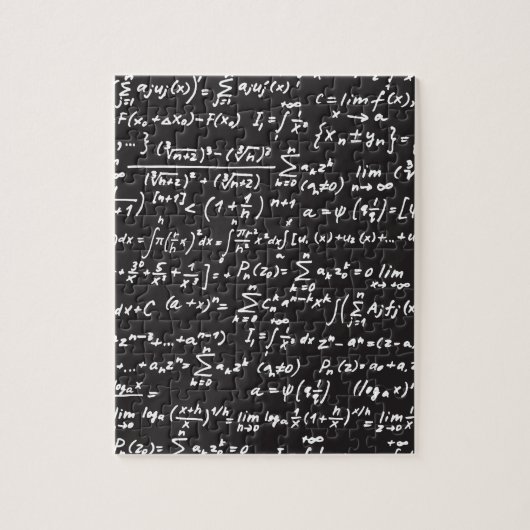 Blackboard Wiskunde-vergelijkingen Legpuzzel (Verticaal)