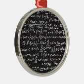 Blackboard Wiskunde-vergelijkingen Metalen Ornament (Rechts)