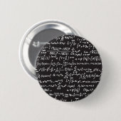 Blackboard Wiskunde-vergelijkingen Ronde Button 5,7 Cm (Voorkant /achterkant)