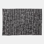 Blackboard Wiskunde-vergelijkingen Theedoek (Horizontaal)