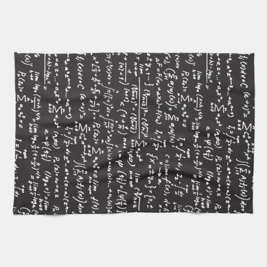 Blackboard Wiskunde-vergelijkingen Theedoek (Horizontaal)