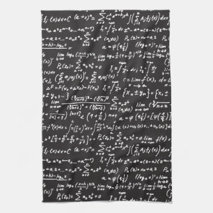 Blackboard Wiskunde-vergelijkingen Theedoek