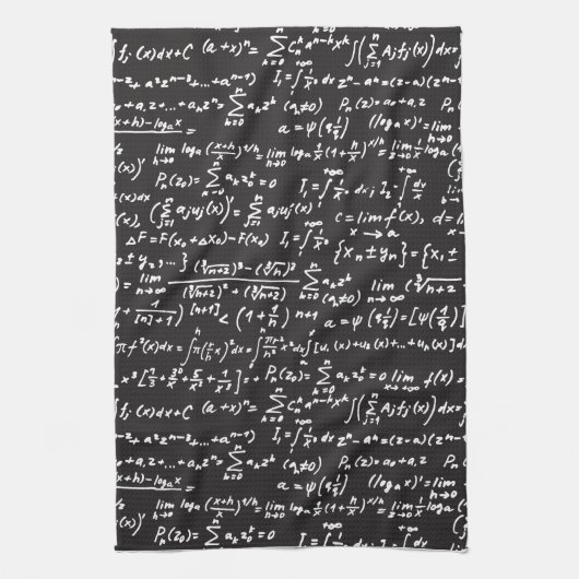 Blackboard Wiskunde-vergelijkingen Theedoek (Verticaal)