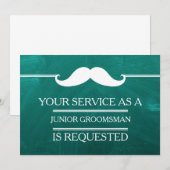 Blackboard Your Service als Groomsman-aanvraag Kaart (Voorkant / Achterkant)