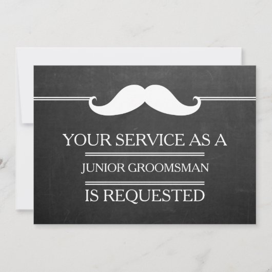 Blackboard Your Service as a Groomsman Request Inv Kaart (Voorkant)
