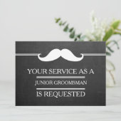 Blackboard Your Service as a Groomsman Request Inv Kaart (Staand voorkant)