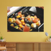 Blackboon en Corn Salad Canvas Afdruk (Insitu (Woonkamer))