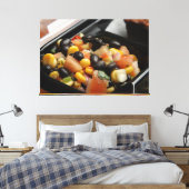 Blackboon en Corn Salad Canvas Afdruk (Insitu (Slaapkamer))