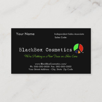 BlackBox Cosmetics, Independent Sales Associ... Visitekaartje