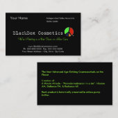 BlackBox Cosmetics, Independent Sales Associ... Visitekaartje (Voorkant / Achterkant)