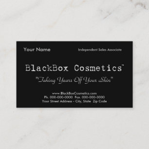 BlackBox Cosmetics, Independent Sales Associ... Visitekaartje