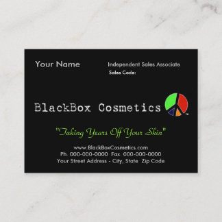 BlackBox Cosmetics, Independent Sales Associ... Visitekaartje