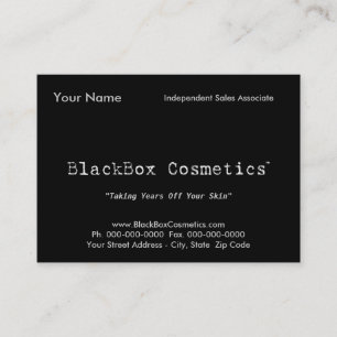 BlackBox Cosmetics, Independent Sales Associ... Visitekaartje