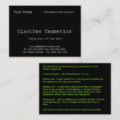 BlackBox Cosmetics, Independent Sales Associ... Visitekaartje (Voorkant / Achterkant)