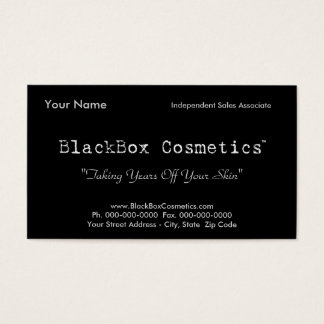 BlackBox Cosmetics, Independent Sales Associ... Visitekaartjes