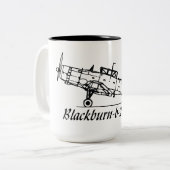 Blackburn b 24 skau Vliegtuig Tweekleurige Koffiemok (Voorkant links)