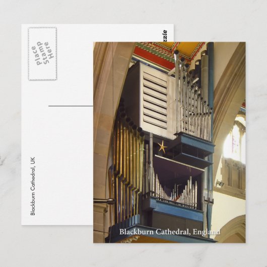 Blackburn Cathedral, Brits briefkaart (Voorkant / Achterkant)