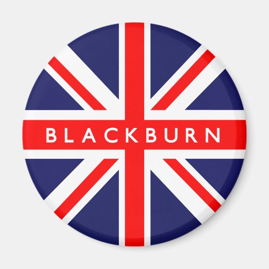 Blackburn UK vlag Magneet (Voorkant)