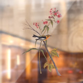 Blackburnian Warbler  Audubon Songbird Art Raamsticker (Vel 2)