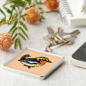 Blackburnian Warbler Sleutelhanger (Zijkant)