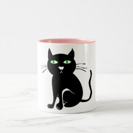 BlackCat-Mok Tweekleurige Koffiemok