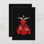 Blackcraft Antichrist Goat Satan Baphomet Bedankkaart (Voorkant / Achterkant)