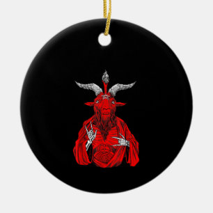 Blackcraft Antichrist Goat Satan Baphomet Keramisch Ornament