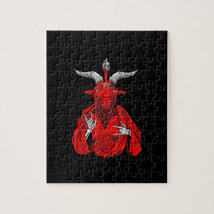 Blackcraft Antichrist Goat Satan Baphomet Legpuzzel
