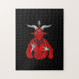 Blackcraft Antichrist Goat Satan Baphomet Legpuzzel
