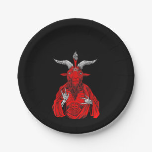 Blackcraft Antichrist Goat Satan Baphomet Papieren Bordje