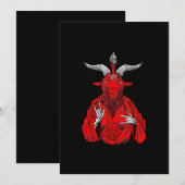 Blackcraft Antichrist Goat Satan Baphomet Save The Date (Voorkant / Achterkant)