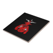 Blackcraft Antichrist Goat Satan Baphomet Tegeltje (Zijkant)