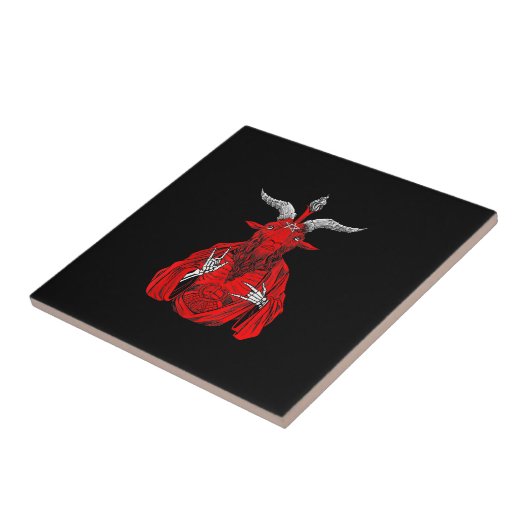 Blackcraft Antichrist Goat Satan Baphomet Tegeltje (Zijkant)
