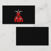 Blackcraft Antichrist Goat Satan Baphomet Visitekaartje (Voorkant / Achterkant)