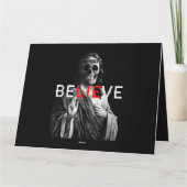 Blackcraft Antichrist Jesus Skull Believe Satan bi Kaart (Achterkant)