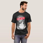 Blackcraft AntiChristian Fake News Funny Jesus Ath T-shirt (Voorkant volledig)