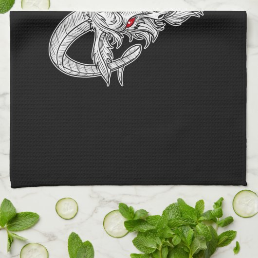 Blackcraft Cool Baphomet Black Goat Satan Gift Theedoek (Gevouwen)