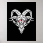 Blackcraft Cool Baphomet Black Goat Satan Player Poster (Voorkant)