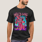 Blackcraft Kawaii Cerberus Hell's Gate Retro Carto T-shirt (Voorkant)