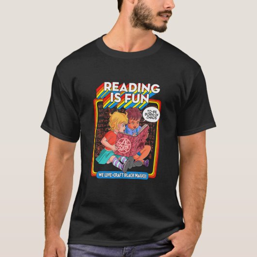 Blackcraft Witchcraft Necronomicon Beginner Readin T-shirt (Voorkant)