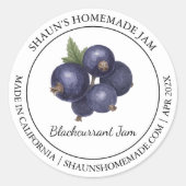 Blackcurrant Jam Modern label (Voorkant)