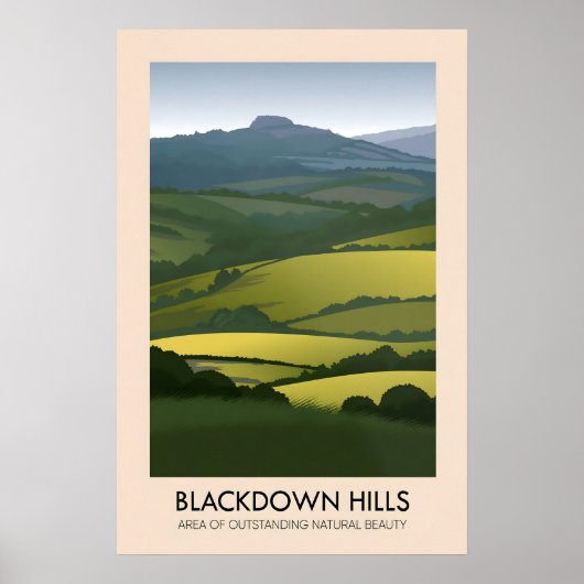 Blackdown Hills AONB Travel Poster (Voorkant)