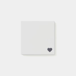 BlackEmoji Heart Post-it® Notes