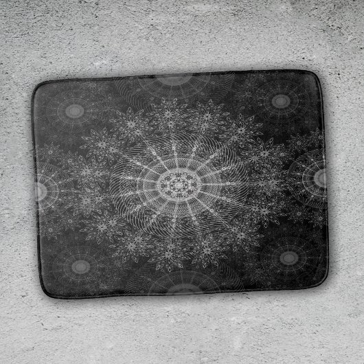 Blackened Sparkling bloemenkunst Badmat